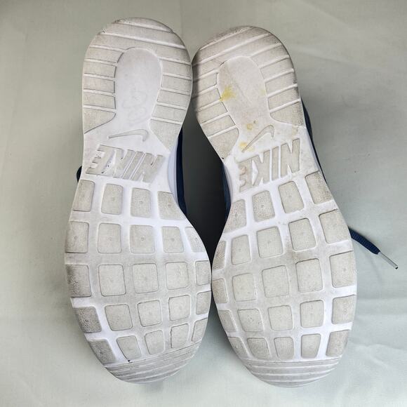 Nike Tanjun Premium Satin Running Shoes Women's 8 Blue and White Sneakers - Picture 11 of 12